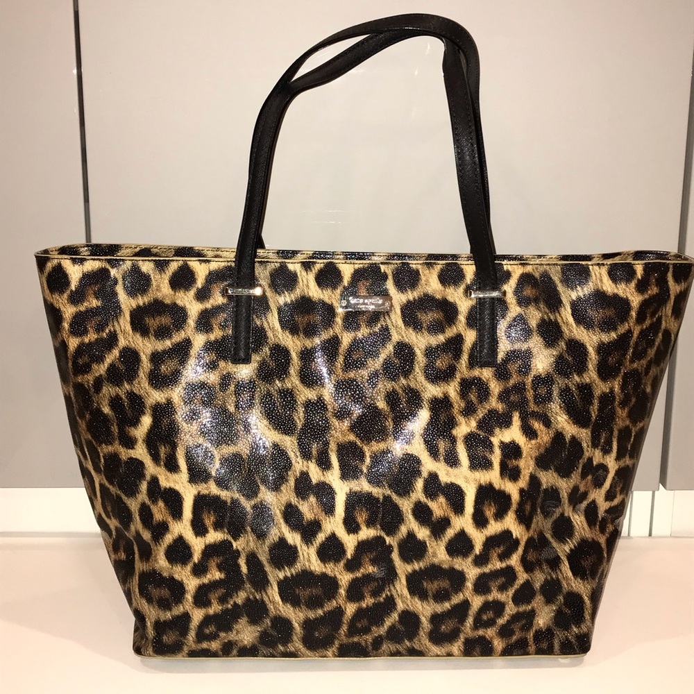 Kate Spade Leopard Print Large Tote